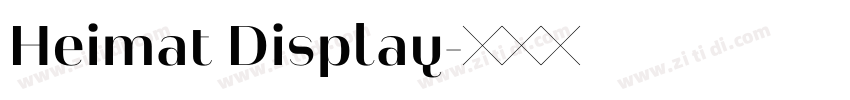 Heimat Display字体转换